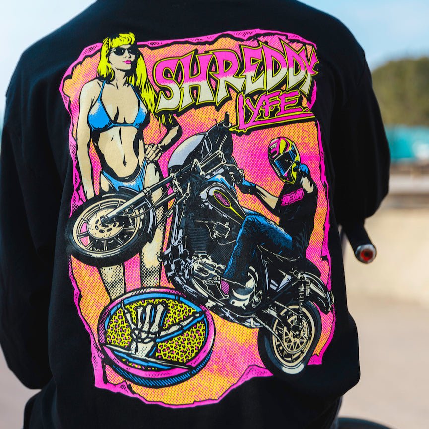 Hot Summer Long Sleeve Black (Mens) - Shreddy