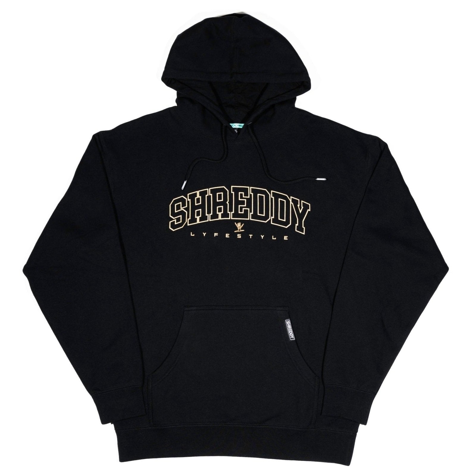 Varsity Hoodie Black (Mens) - Shreddy