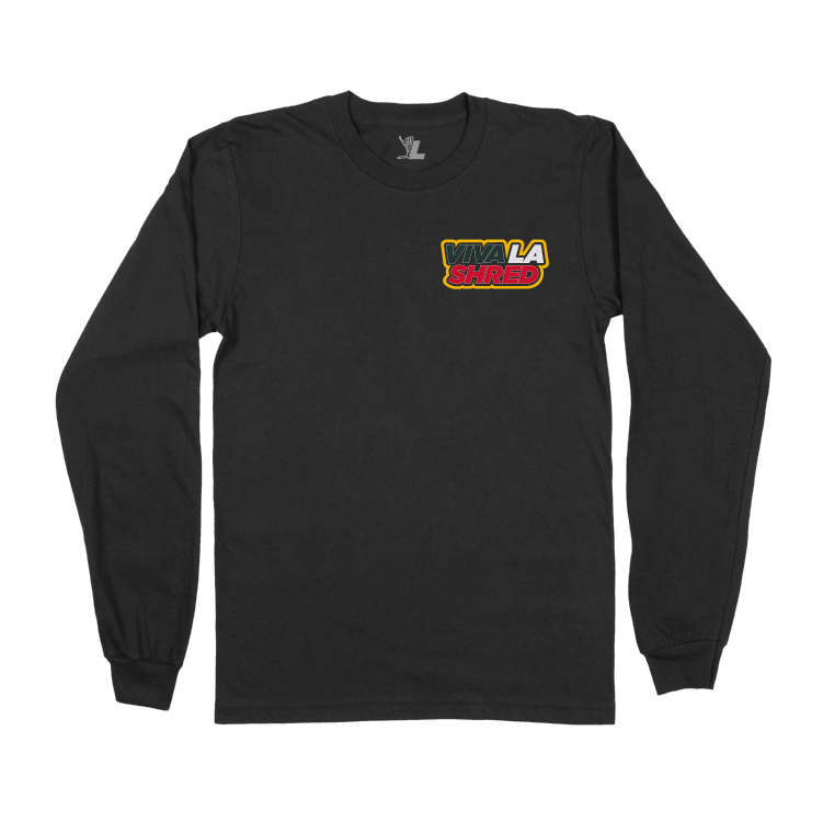 Viva La Shred Long Sleeve Black (Mens) - Shreddy