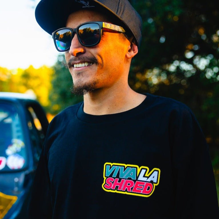 Viva La Shred Long Sleeve Black (Mens) - Shreddy