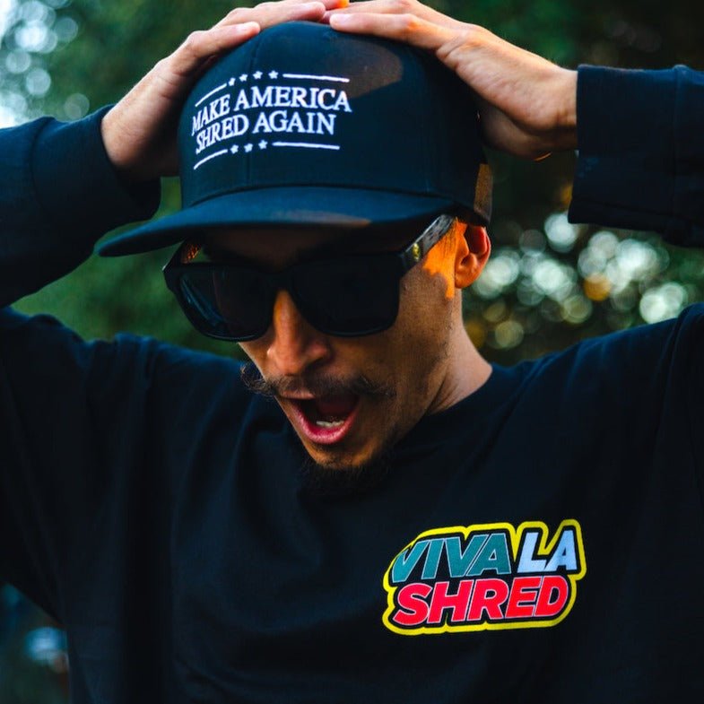 Viva La Shred Long Sleeve Black (Mens) - Shreddy