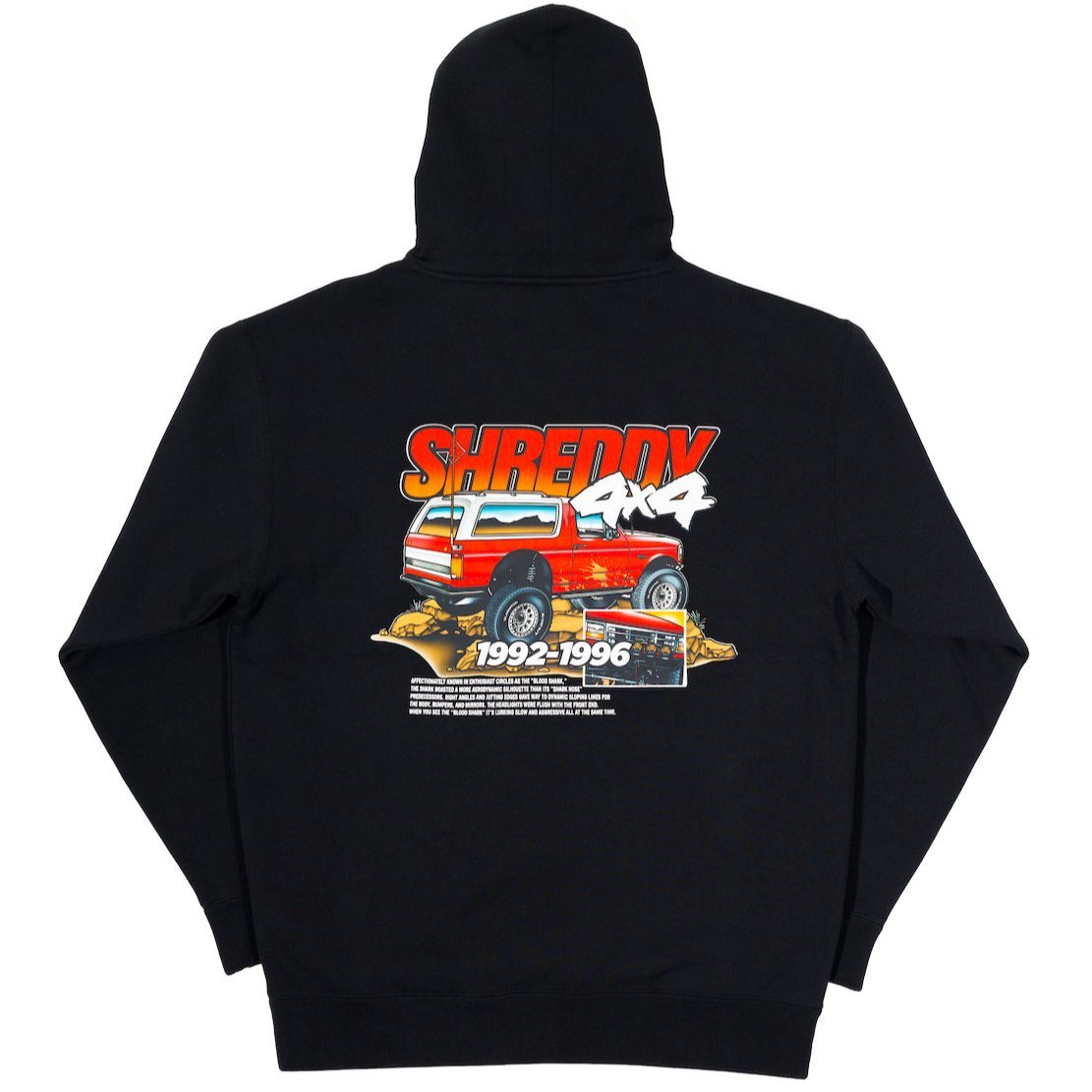 Bronco Hoodie Black (Mens) - Shreddy